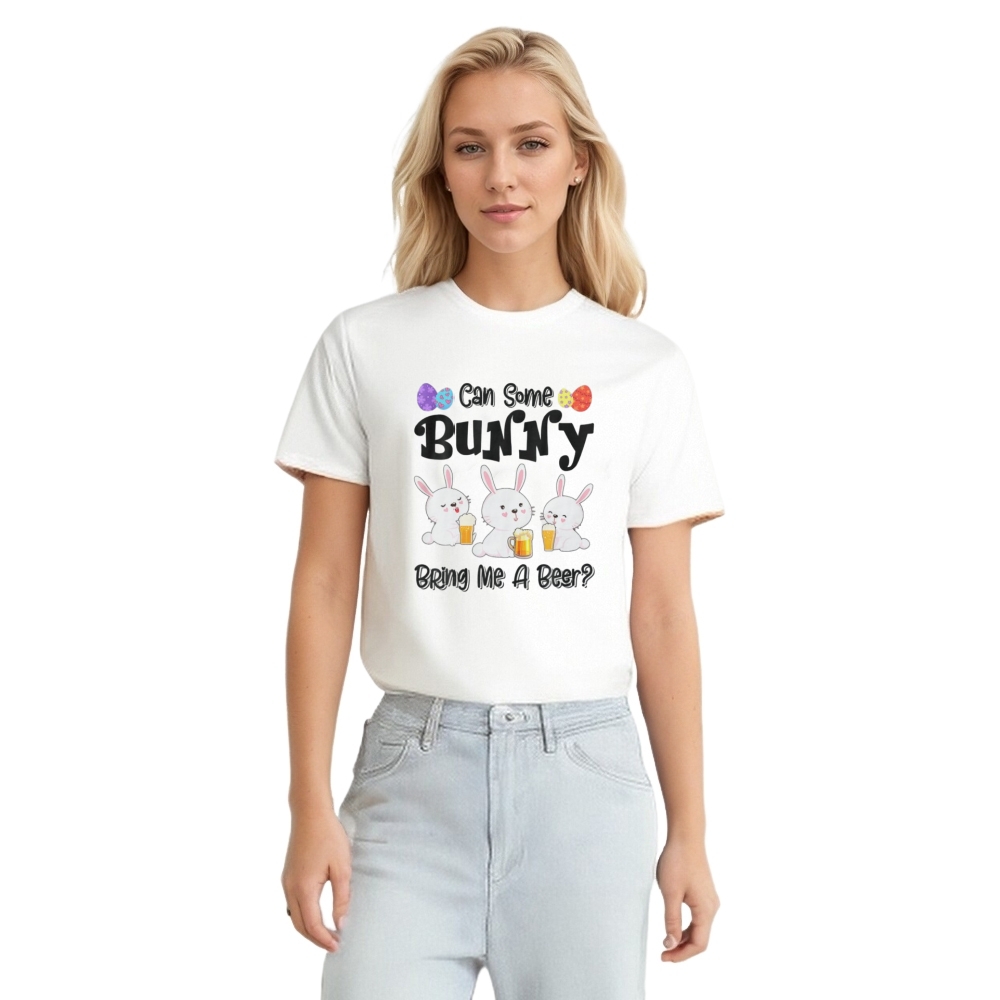 Easter Can Some Bunny Bring Me A Beer Funny Festival T-shirt